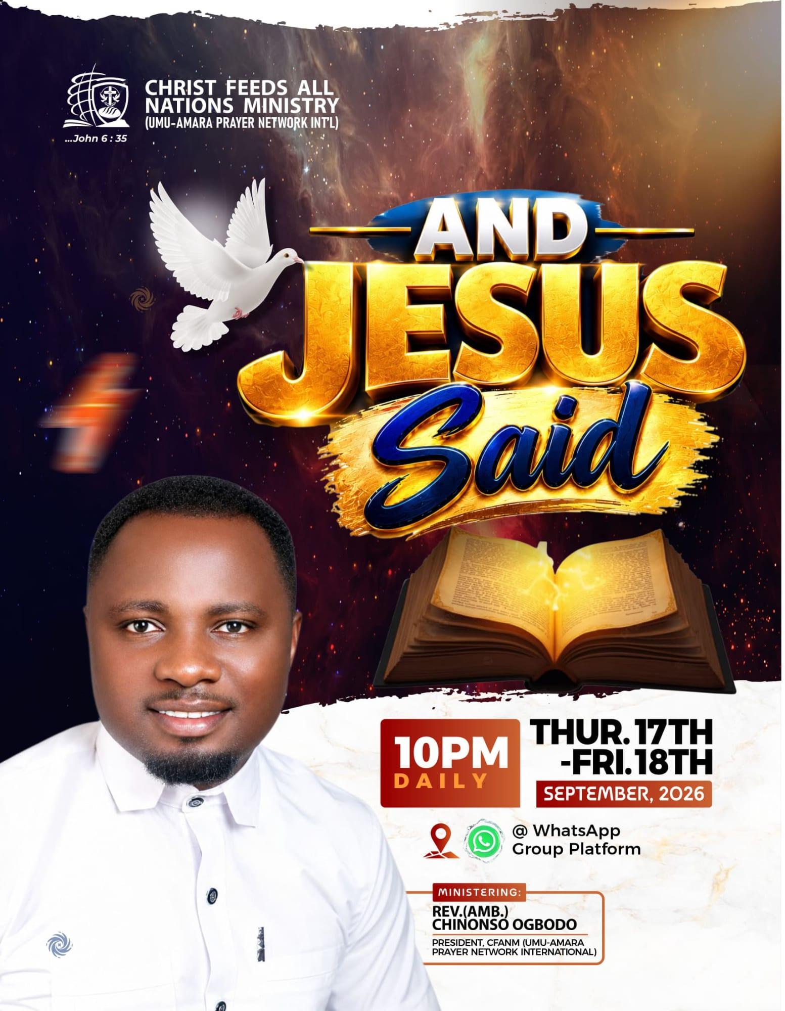 Promotional image for And Jesus Said